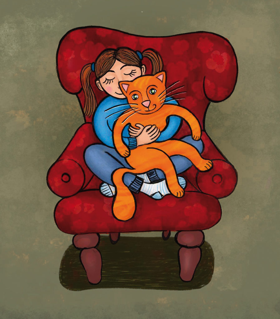 Illustration Cat Love