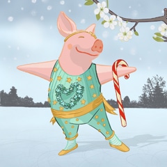 Dancing pig